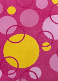 Koberce Breno Metrážny koberec EXPO NEW 65, šíře role 400 cm, ružová, viacfarebná