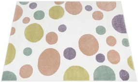 Detský koberec LIMA M042A krémový / ružový