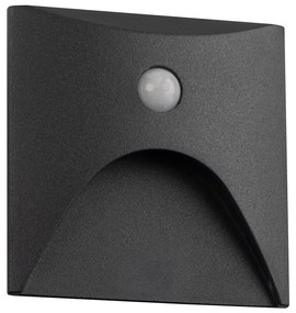 Kanlux 39143 - LED schodové svietidlo so senzorom EXIN 2,5W/230V 4000K IP65 antr. hr.