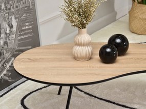 Konferenčný stolík Sirius (sonoma + čierna). Vlastná spoľahlivá doprava až k Vám domov. 1111710