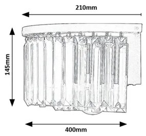 Rabalux 71092 - Nástenné svietidlo ELOISA 1xE27/25W/230V