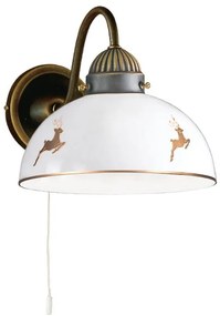 Kolarz 731.61.150 - Nástenné svietidlo NONNA 1xE27/75W/230V jelení ružové zlato