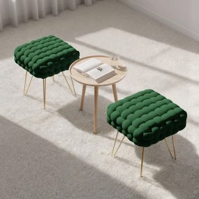 Taburetka DOTTY fľaškovo zelená