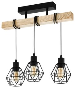 Eglo 44074 - Prisadený luster TOWNSHEND 3xE27/60W/230V