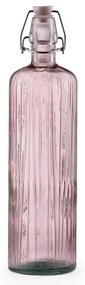 Ružová sklenená fľaša na vodu Bitz Kusintha, 1,2 l