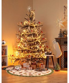 Zelený okrúhly koberec s vianočným motívom ø 150 cm Green Christmas – Villeroy&amp;Boch
