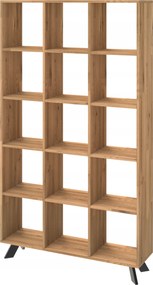 Regál dubový Toledo Box Loft na knihy 193x110x30