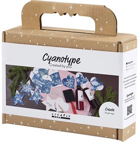 Kreatívna sada Kyanotypia darčekovej visačky