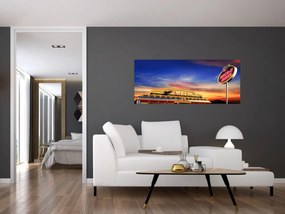 Obraz - Večerný bar (120x50 cm)