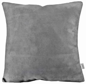 Vankúš sivý semiš EMI, Vankúš 45x45 cm