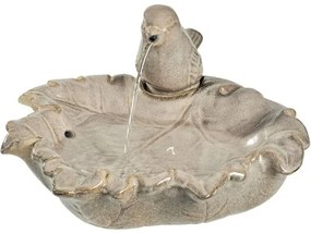 Záhradná fontána keramická pítko s vtáčikom 40,5 x 39,5 x 21 cm
