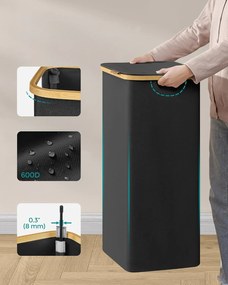 Koš na prádlo Leslie 90 L černý