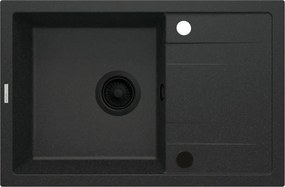 Deante Corio, 1-komorový granitový drez 670x440x175 mm, grafitová, DEA-ZRC_G113