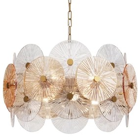 Maytoni MOD007PL-08G - Luster na reťazi ASTER 8xE14/40W/230V