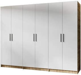 Skriňa X3 Gold 2d Dub Craft Zlatý/Biela