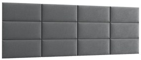 Čalúnený panel na stenu Quito 30x60 cm - sivá