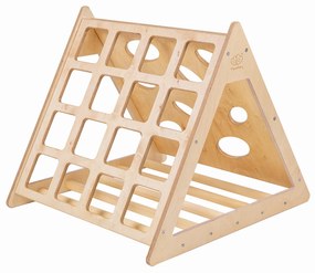Montessori lezecký trojuholník MeowBaby®, natural