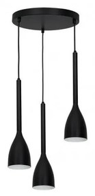 Luster na lanku ISTAPPAR 3xE27/60W/230V čierna