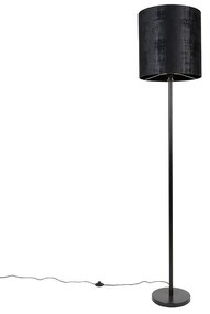 Moderná stojaca lampa s čiernym tienidlom čierna 40 cm - Simplo