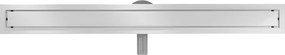 Mexen Flat 360 ° MGW rotačný lineárny odtok 80 cm biele sklo - 1027080-40