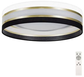 Belis LED Stmievateľné stropné svietidlo SMART CORAL GOLD LED/24W/230V čierna/biela + DO BE0522