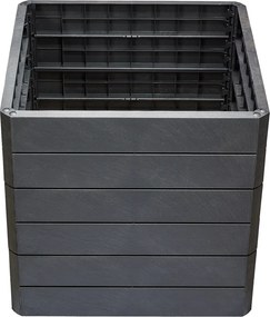 Garantia Ergo Quadro Vysoký záhon Stone L, plast, 80 × 80 × 75 cm, antracit