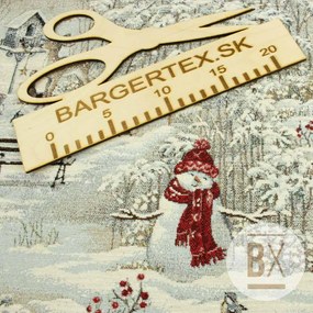 Metráž Gobelín CHENILLE - Vianoce Zimná príroda