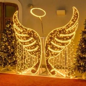 DECOLED Svetelný záves LED, FLASH, 1x1,5 m, teplá biela, 150 diód, IP67