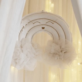 Závesná dekorácia dúha vanilka 35x27x12cm