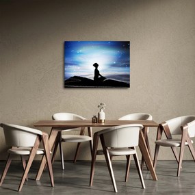Obraz meditujúce ženy (70x50 cm)
