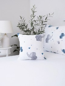 Bavlnená obliečka na vankúš Renforcé 40 × 40 cm - Slony