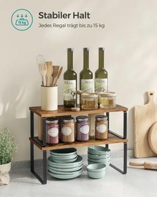 Set 4 kuchynských políc KCS022X01