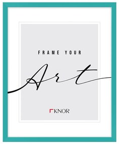 Tyrkysovomodrý stojací/na stenu rámček 20x26 cm – knor