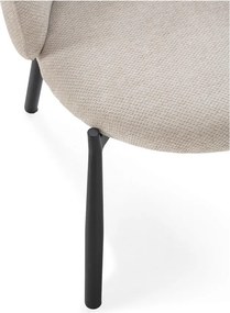 Béžové čalúnené jedálenské kreslá v súprave 2 ks Ginny – MOME