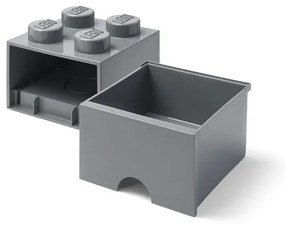 Detský tmavosivý úložný box so zásuvkou LEGO®