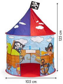 Detský stan na hranie s dizajnom pirátov