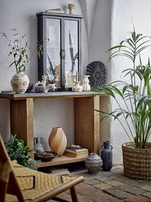 Bloomingville Sklenená váza Kanji Nature 30 cm