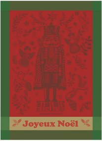 Žakárové kuchynské utierky Casse Noisette Noel Rouge, 4 ks