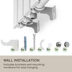 Blumfeldt Ontario, radiátor, 120 x 30, 380 W, inštalácia na stenu