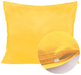 SATÉNOVÁ OBLIEČKA NA VANKÚŠ 50X80 CM ŽLTÁ
