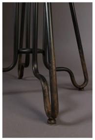 Čierna kovová vysoká stolička Dutchbone Ovid, výška 88 cm