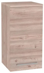 Mereo, Mereo Bino kúpeľňová skrinka horná 63 cm, ľavá, Multidecor, Dub Nelson, MER-CN695DNLS