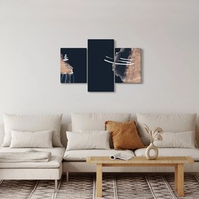 Obraz - Tmavomodrá abstrakcia (90x60 cm)