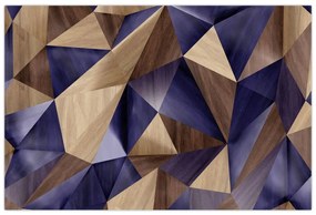 Obraz - 3D drevené trojuholníky (90x60 cm)
