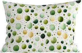 Sada polybavlnených obliečok GREEN TREES POLY zelené + obliečka na vankúš 50 x 70 cm ZDARMA