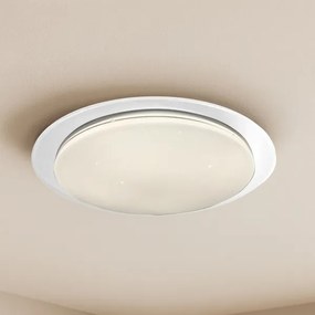 LED stmievateľné stropné svietidlo SONIC LED/35W/230V 3000-6000K priemer 45 cm biela + diaľkové ovládanie