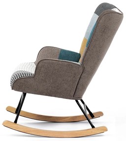 Hojdacie kreslo PW2, patchwork