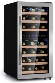 Klarstein Vinamour 33 Duo, vinotéka, 89 l, 33 fliaš, 2 zóny, 5-18°C, dotykové ovládanie