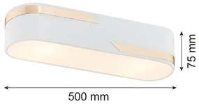 Argon 6003 - Stropné svietidlo TONI 3xE27/15W/230V biela/zlatá