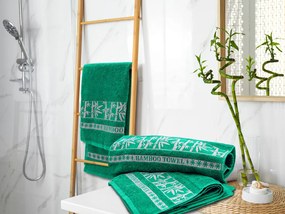 Bambusový uterák BAMBOO 50 x 90 cm zelený, 70% bambusové vlákno | 30% bavlna